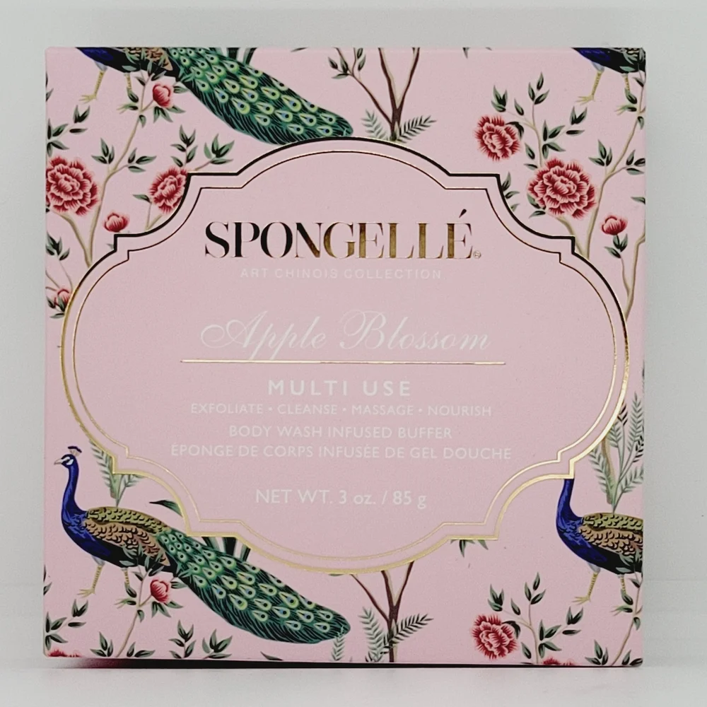 APPLE BLOSSOM | Body Wash Infused Buffer | Spongelle | Brand New in Box - Picture 1 of 9